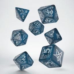 [SCTH3F] Call of Cthulhu Abyssal &amp; white Dice Set (7)