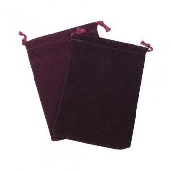 [2393] Chessex Suedecloth Dice Bag Burgundy