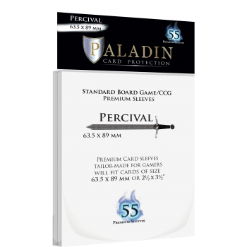 [PER-CLR] Paladin Sleeves - Percival Premium Standard Board Game/CCG 63.5x89mm (55 Sleeves)