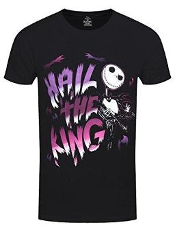 [BILNBC00031XL] Nightmare Before Christmas - Hail The King  (Black T-Shirt)