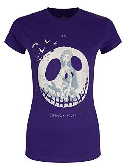 Nightmare Before Christmas - Seriously Spooky (Purple GirlieT-Shirt)