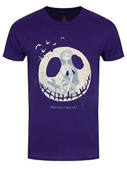 [BILNBC00051M] Nightmare Before Christmas - Seriously Spooky (Purple T-Shirt)