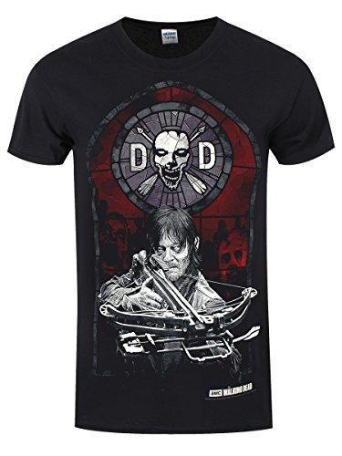 [PHD10212XL] The Walking Dead - Stained Glass  (Black T-Shirt)