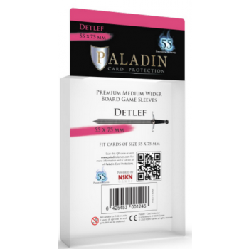 [DET-CLR] Paladin Sleeves - Detlef Premium Medium Wider 55x75mm (55 Sleeves)