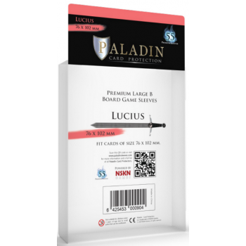 [LUC-CLR] Paladin Sleeves - Lucius Premium Large B 76x102mm (55 Sleeves)