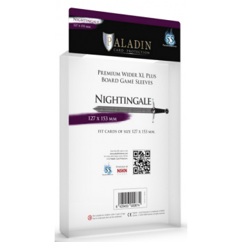 [NGH-CLR] Paladin Sleeves - Nightingale Premium Wider XL PLUS 127x153mm (55 Sleeves)