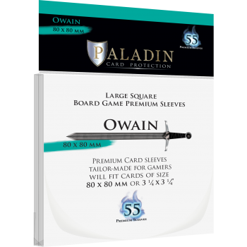 [OWA-CLR] Paladin Sleeves - Owain Premium Large Square 80x80mm (55 Sleeves)