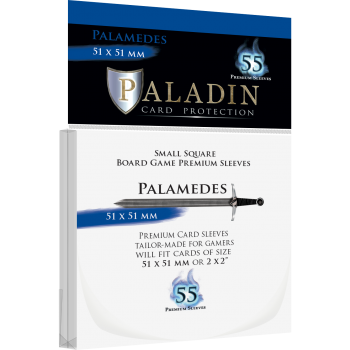 [PAL-CLR] Paladin Sleeves - Palamedes Premium Small Square 51x51mm (55 Sleeves)