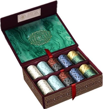 [ROX505] Iron Clays 200 Printed Box with Chips
