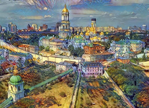 [Bluebird-F-90289] Kyiv, Ukraine City (1000pc puzzle)