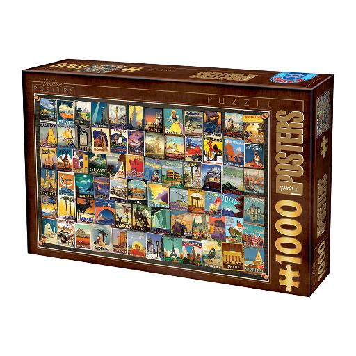 [Dtoys-74621] Vintage Collage - Travel (1000pc puzzle)