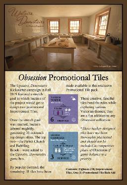 [KAY29500] Obsession Board Game: 2nd Edition Promo Tiles