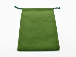 [2395] Chessex Suedecloth Dice Bag Green