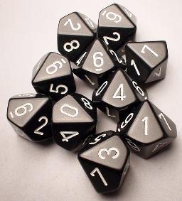 Chessex D10 noppia