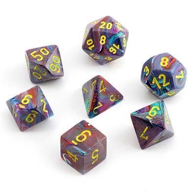 [27450] Chessex Festive 7-Die Set - Mosaic w/yellow