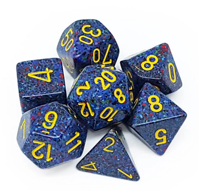 [CHX25366] Chessex Speckled Polyhedral 7-Die Set - Twilight