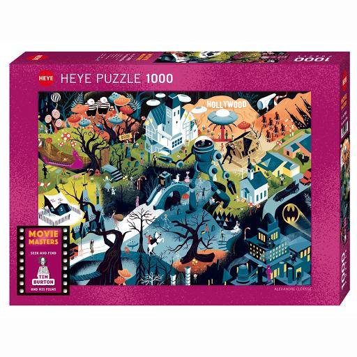 [HE9882] Puzzle - Movie Masters - Tim Burton Films (1000 pieces)