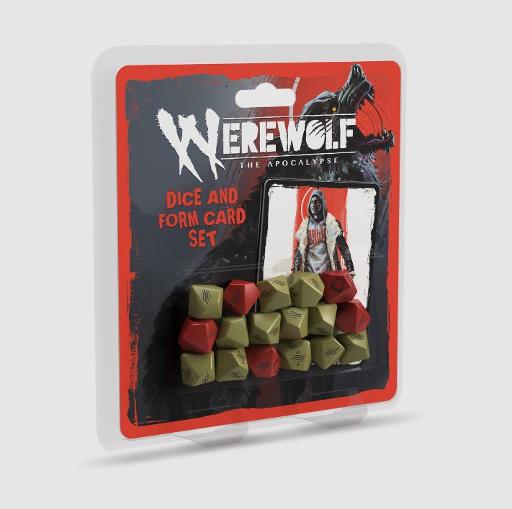 [RGS2592] Werewolf The Apocalypse RPG Dice and Form Card Set