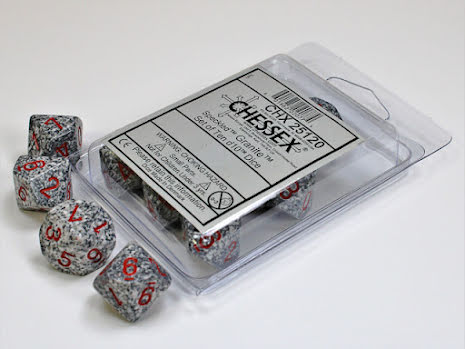 [CHX25120] Chessex Speckled Polyhedral Ten d10 Granite