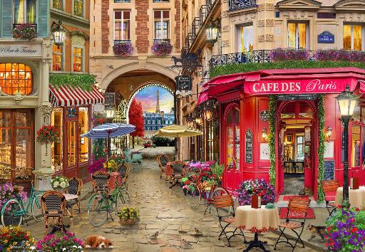 [Bluebird-Puzzle-F-90686] Cafe des Paris (1000)