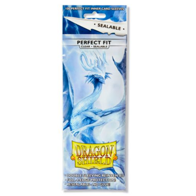 [AT-13201] Dragon Shield Standard Perfect Fit Sealable Sleeves - Clear (100 Sleeves)