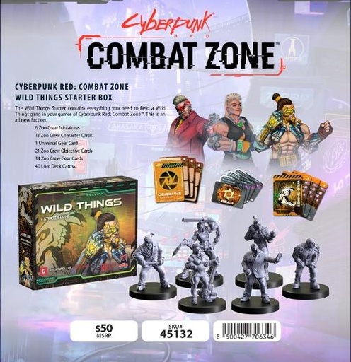 [MFC45132] Cyberpunk Red Combat Zone Wild Things Starter