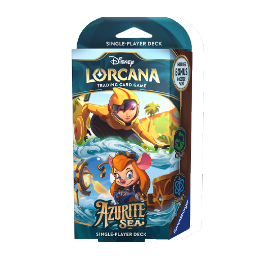 [11098459] Disney Lorcana TCG: Azurite Sea Starter Deck Emerald &amp; Sapphire