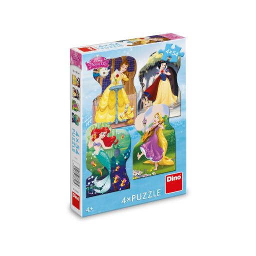 [Dino-33318] 4 Puzzles - Disney Princess (4x54pc)