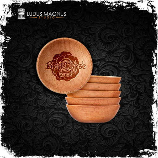 [RLB13-6WOOD] Black Rose Wars Rebirth Wooden Bowls (6)