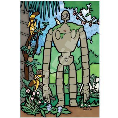 [ENSKY-19003] Stained Glass Jigsaw Puzzle 126pc Robot Gardener - Castle in the Sky (Ghibli)