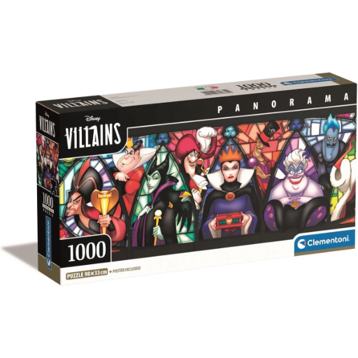 [233396] DISNEY - Villains - Panorama Puzzle (1000pc)