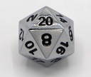 Metallinen D20 noppa