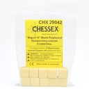 Chessex Opaque Polyhedral Bag of 10 Blank 6-sided dice