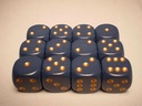 Dice Sets Blue/Copper Dusty Opaque 16mm d6 (12)
