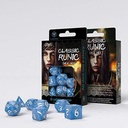 Classic Runic Glacier & White Dice Set (7)