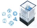 Chessex Borealis Mini-Polyhedral Icicle/light blue Luminary 7-Die Set