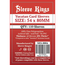 54x80mm Yucatan Card Sleeves 60 Microns (110)