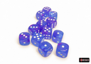 Nebula 16mm d6 Aura white Luminary Dice Block (12)