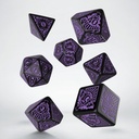 Call of Cthulhu Horror on the Orient Express Black & purple Dice Set (7)