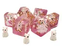 Animal Kingdom Cat White w/Pink (7) 
