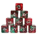D6s Burning Bush Dice Set (12)