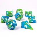 Hymgho 8 Piece RPG Dice Set Verdent Stream