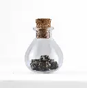 Unseeli Tiny Dice Set in Potion Bottle Ancient Bronze