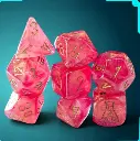 Lab Dice Shimmer Ignis/Gold Polyhedral Set (7+1)